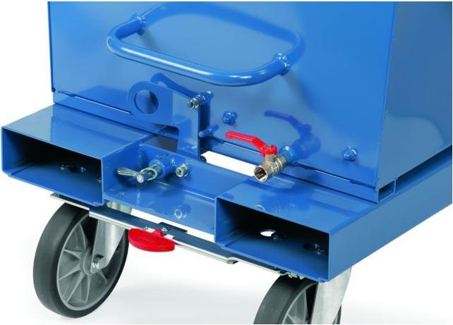 Actual product image Fetra Dump truck RAL 7035 with drain tap (750 kg)