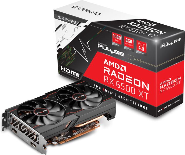 Image du produit Sapphire Pulse Radeon RX 6500 XT OC (8 Go)