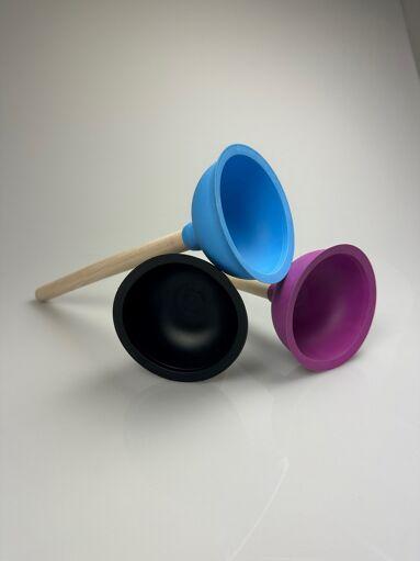 Produktbild De Beer Innovations Abflussreiniger Pömpel und Saugglocke Leuchgelb (1 Stk.)