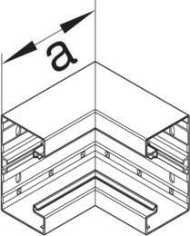 Image du produit Hager TEH BR6513047035 Angle intérieur du profil de base en plastique pour BR 65x130mm OT 80mm lich (6.80 cm)