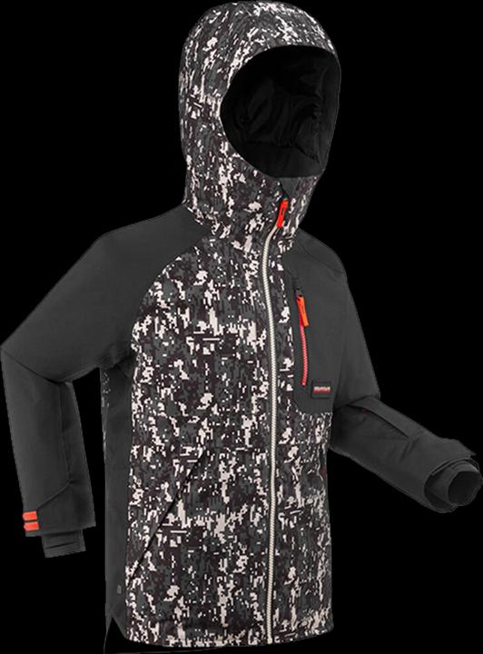 Wedze Snowboardjacke Kinder - SNB 500 Camouflage schwarz