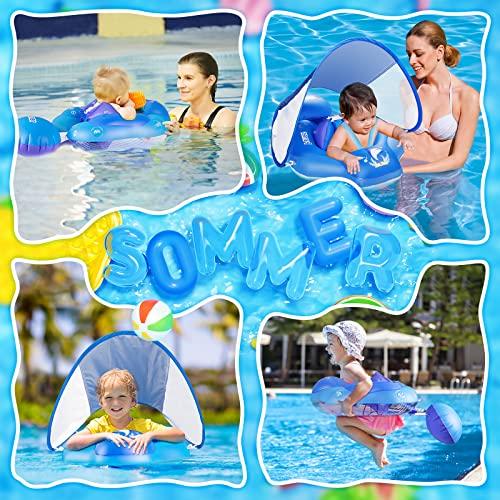 Image du produit Activity Board Bouée bébé avec toit solaire UPF50+, aide à la natation bébé pour la piscine, réglable
