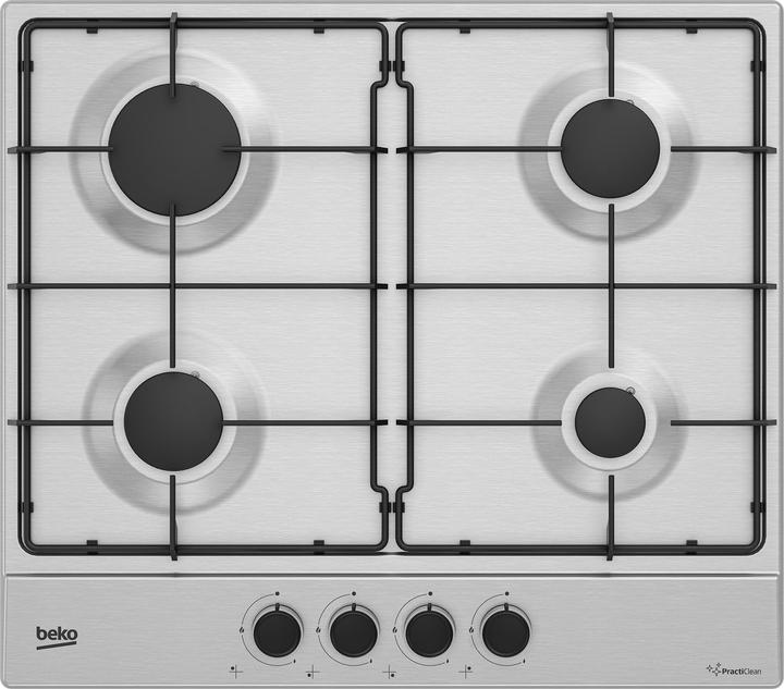 Image du produit Beko HIAG64223SXE Acier inoxydable Plaque de cuisson encastrée 60 cm Gaz 4 Cuisinière(s)