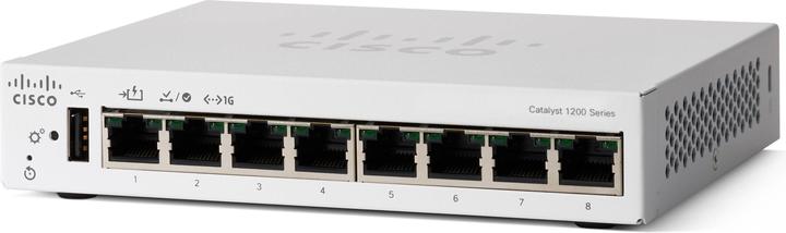 Cisco Cat1200 8-p GE Desktop Ext PS Entrée PoE (8 Ports)