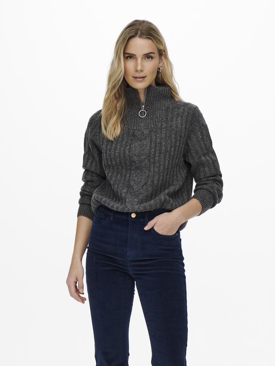 Produktbild JdY Reissverschluss-Zopfstrick- Strickpullover (S)