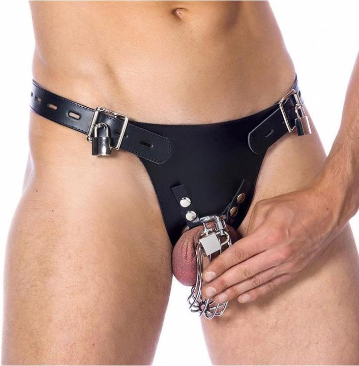 Image du produit Rimba Ceinture de chasteté avec serrure et cage à pénis