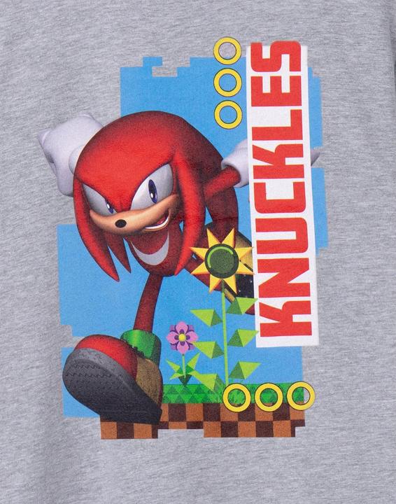 Actual product image Sonic The Hedgehog Childrens/Kids Knuckles Short-Sleeved T-Shirt (158, 164)