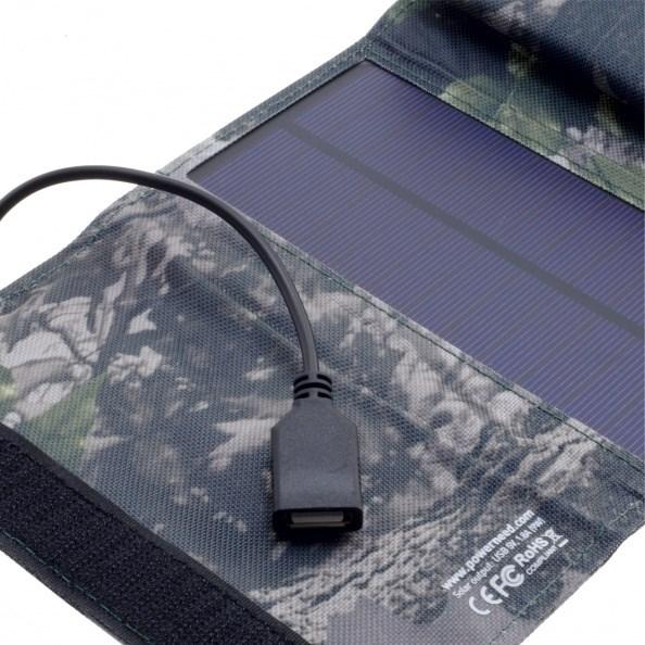 Actual product image Sunen PowerNeed Solar Charger 9W, camouflage (9 W)