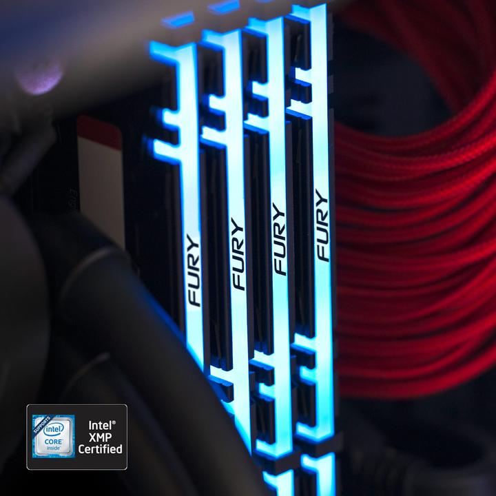 Actual product image Kingston FURY Renegade RGB (4 x 8GB, 3600 MHz, DDR4-RAM, DIMM)