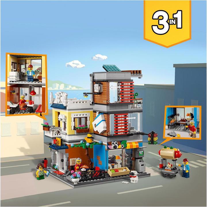 Actual product image LEGO Townhouse with pet shop Café (31097, LEGO Creator 3-in-1)