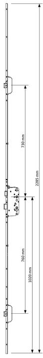 Actual product image G-U GU-SECURY MR 2 security mortise locks (Profile cylinder)