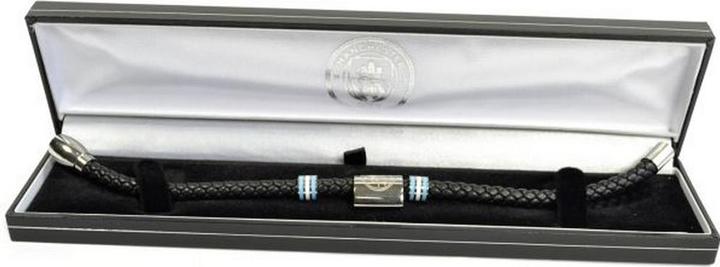 Produktbild Manchester City FC Armband Colour Ring (20% Edelstahl, 80% Leder)