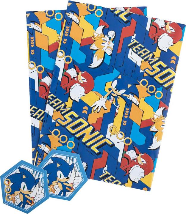 Produktbild Sonic The Hedgehog GeschenkpapierSet (Geschenkpapier, 2 x)