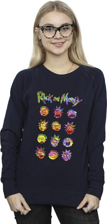 Produktbild Rick And Morty Tie Dye Faces Sweatshirt (L)