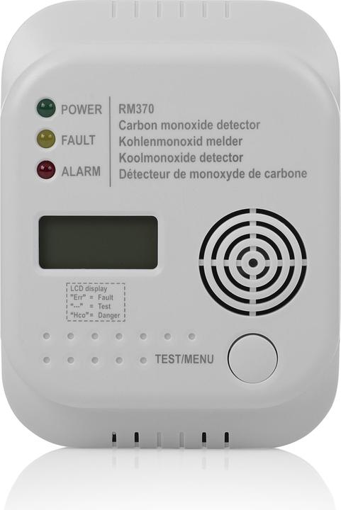 Actual product image Smartwares RM370/2 Carbon Monoxide Detector with 3 LEDs and