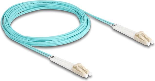 Produktbild Delock LWL Kabel LC-D > LC-D Multimode OM3 winkelbar 5,0m (CAT8.2, 5 m)