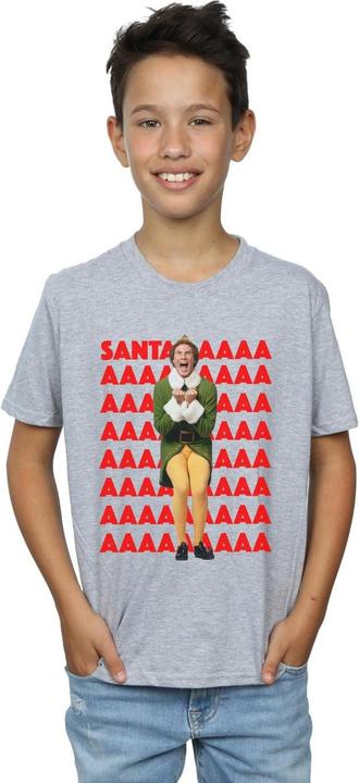 Immagine prodotto Elf Buddy Santa Scream Maglietta Ragazzi (140, 146)