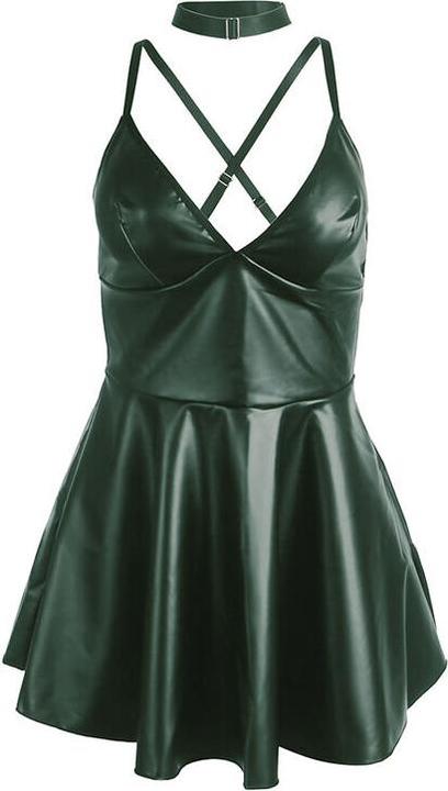 Produktbild Subblime - 955441 KLEID MIT GRÃoeNEN LEDERTRÃ„GERN L/XL (XL)