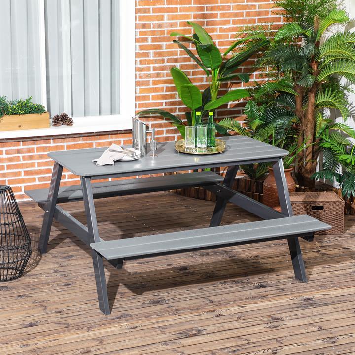 Actual product image Outsunny Picnic table with bench