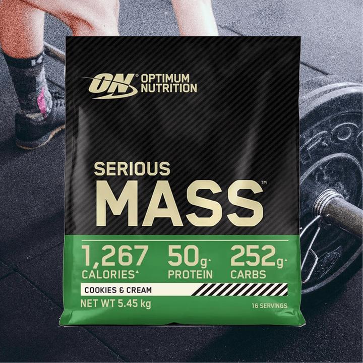 Actual product image Optimum Nutrition Serious Mass (Cookies and Cream, 1 pcs., 5450 g)