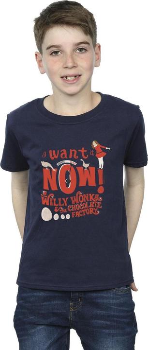 Immagine prodotto Willy Wonka & the Chocolate Factory Verruca Salt I Want It Now Maglietta Ragazzi (140, 146)