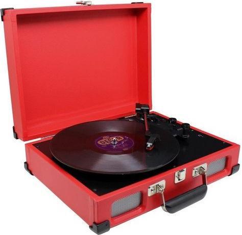 Productafbeelding Soundmaster PL580RO - Koffermodel platenspeler - Rood (Halfautomatisch)