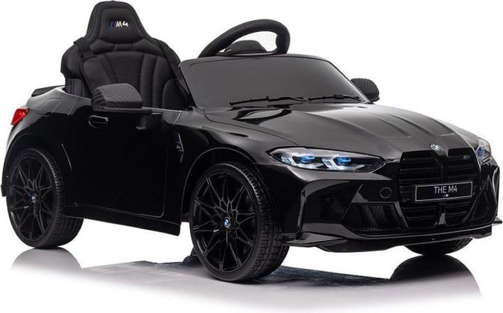 Es-toys Electric children's car - black - "BMW M4" - Licensed - 12V7A battery, MP3, leather seat+EVA (12 V)