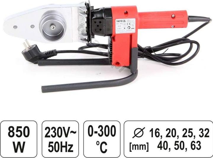 Immagine prodotto Yato Saldatore professionale a zoccolo per plastica 850 Watt YT-82250