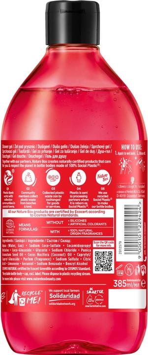 Produktbild Nature Box Revitalising Shower Gel (385 ml)