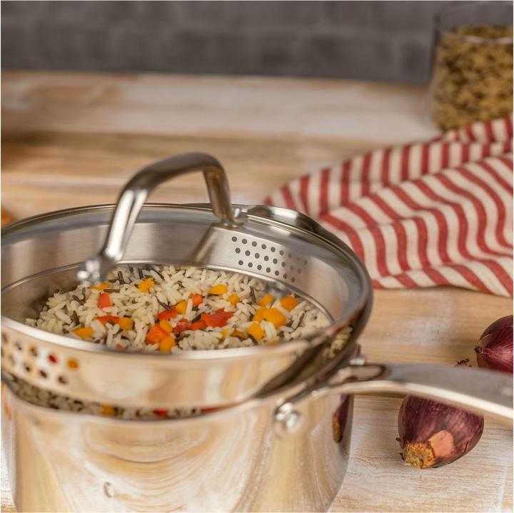 Produktbild Kuhn Rikon ALLROUND PLUS Stielkasserolle (18 cm, Stielkasserolle, Edelstahl)