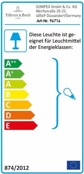 Energie-Label Villeroy & Boch Havanna (E14)