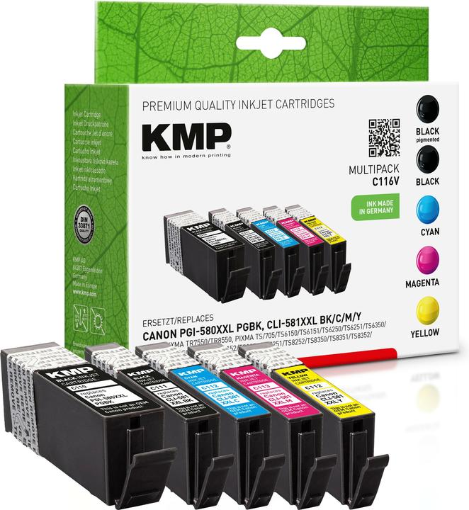 KMP PGI-580/CLI-581 XXL (M, FC, C, Y)
