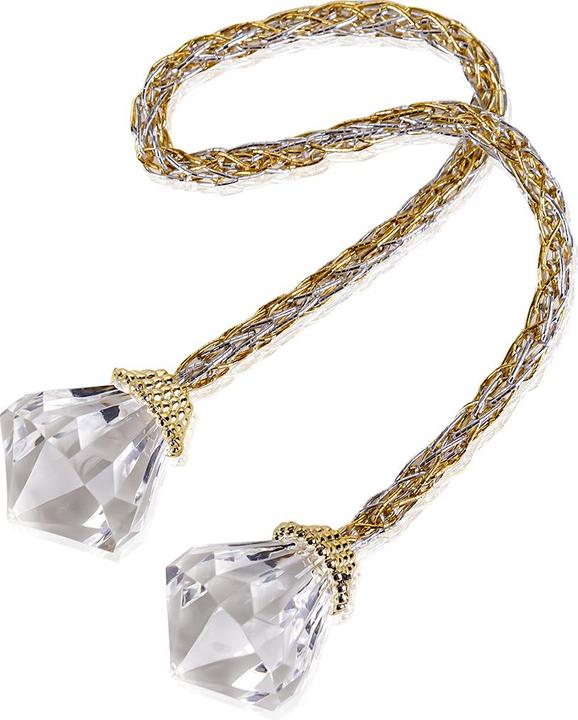 Produktbild Accentra Bicolor-Kordel mit Diamant-Anhänger, VE 10/50/500 Ohne EAN- immer 10 Stück im Polybeutel