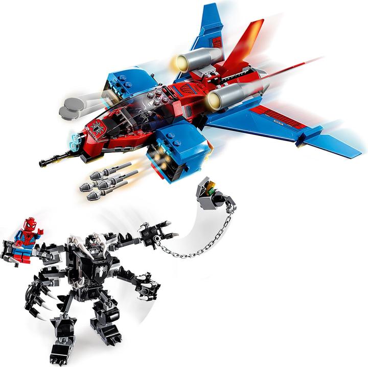 Actual product image LEGO Spiderjet vs. Venom Mech (76150, LEGO Marvel)
