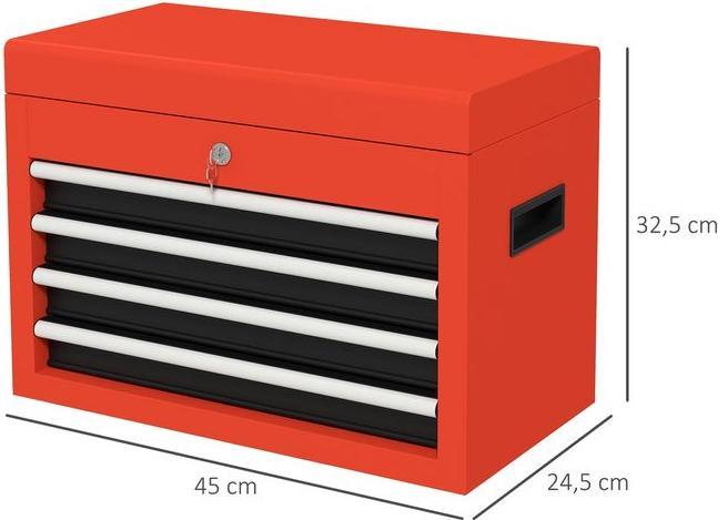 Actual product image Swisshandel24 Tool box, tool case, tool box without tools, tool box with 4 drawers, lock (1 pieces)