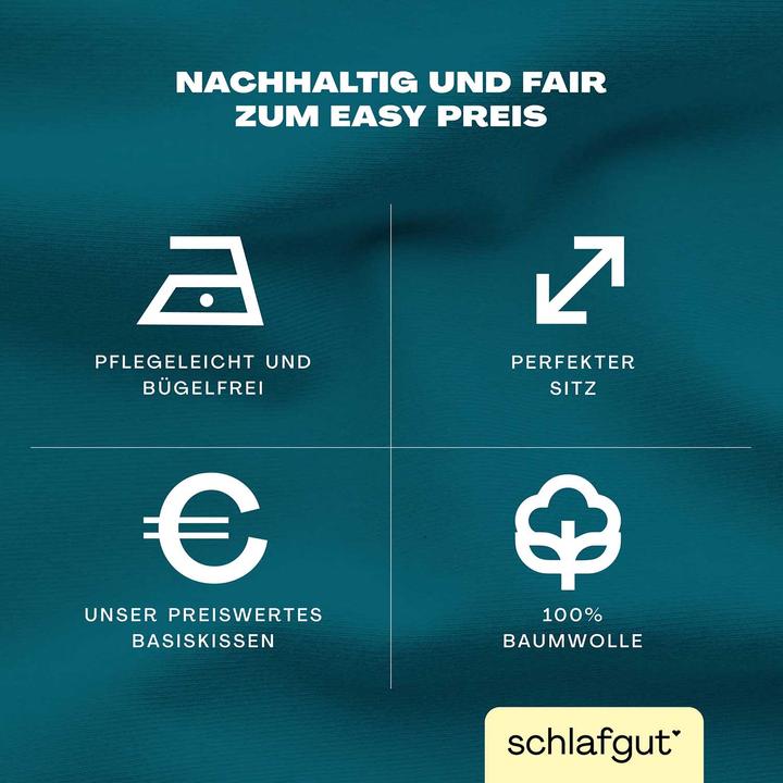 Actual product image schlafgut Easy Jersey (Duvet cover, 40 x 80 cm)