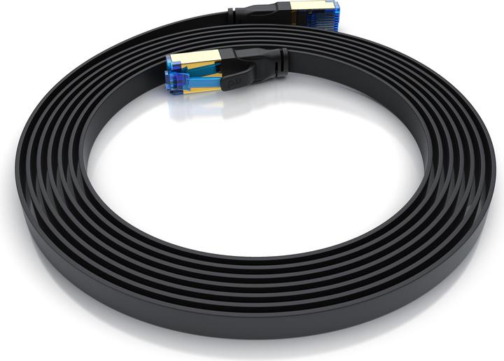 Produktbild Primewire CAT 8.1 Netzwerkkabel Flach - LAN Patchkabel Datenkabel - Flachbandkabel Verlegekabel - Cat 6 Cat 7 (U/FTP, CAT8.1, 5 m)