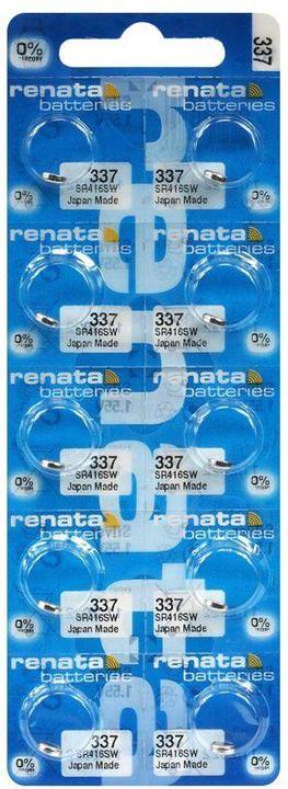 Produktbild Renata 337 / SR416SW - 10 Knopfzellen (10 Stk., SR416, 8 mAh)