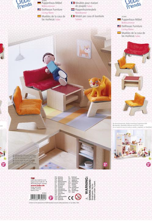 Image du produit Haba Little Friends - Meubles de maison de poupées Salon