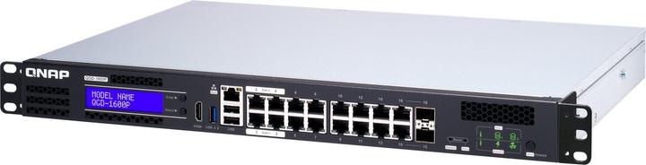 Actual product image QNAP QGD-1600P-4G, 16-Port PoE Edge Switch (16 Ports)