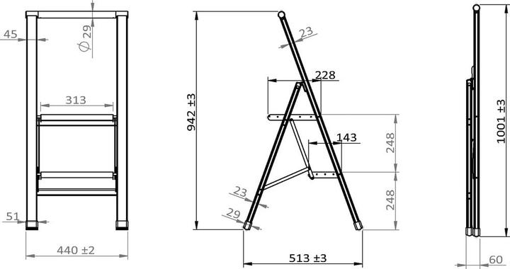 Image du produit Wenko Escabeau pliant (Escabeau, 44 cm)