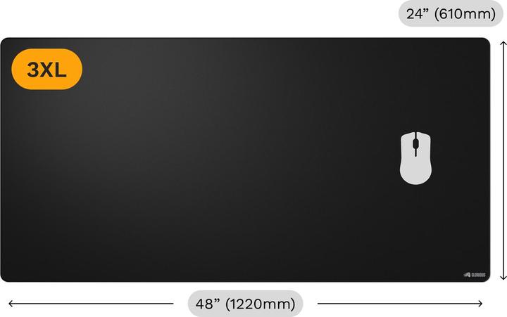 Image du produit Glorious Tapis de souris 2 3XL - Stitched - Noir (3XL)