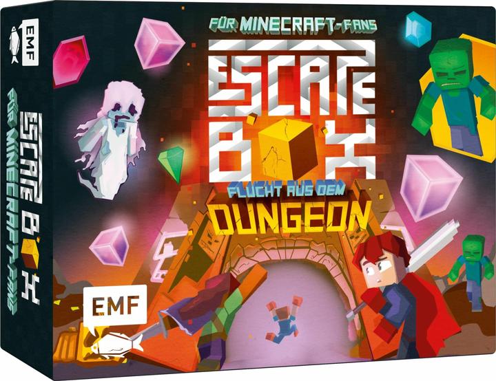 Actual product image The escape box for Minecraft fans: Escape from the dungeon (German)