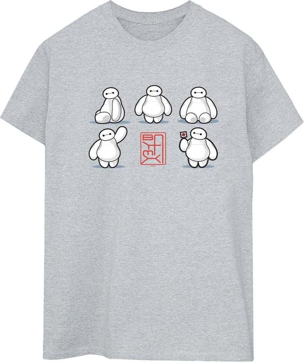 Immagine prodotto Disney Big Hero 6 Baymax Many Poses Maglietta Ampia Donna (M)