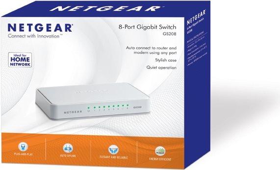 Produktbild Netgear Gs208-100pes (8 Ports)