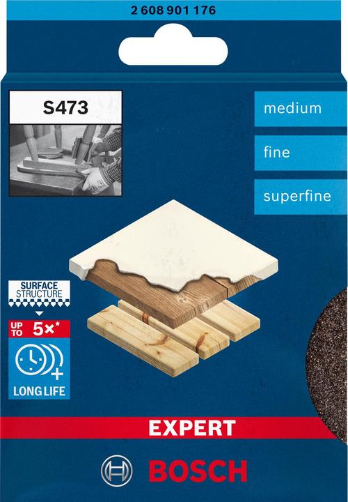 Produktbild Bosch Professional Zubehör Expert S473 (Mittel, Fein, Superfein)