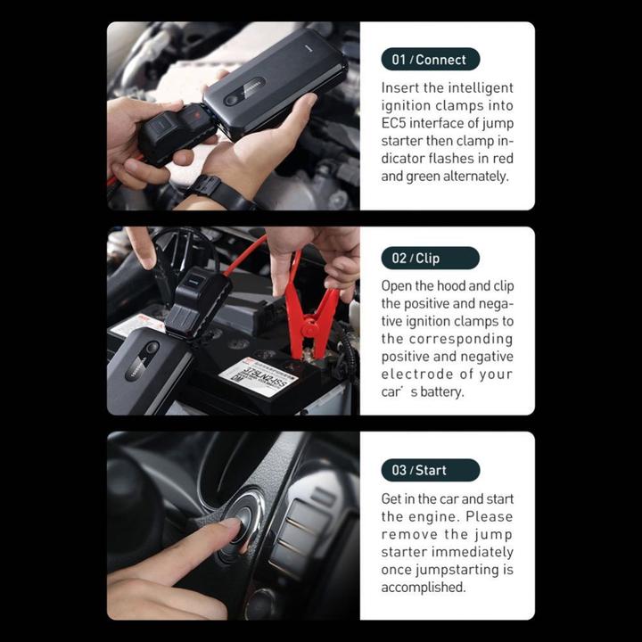 Actual product image Baseus Super Energy Car Jump Starter (10000 mAh, 12 W, 37 Wh)