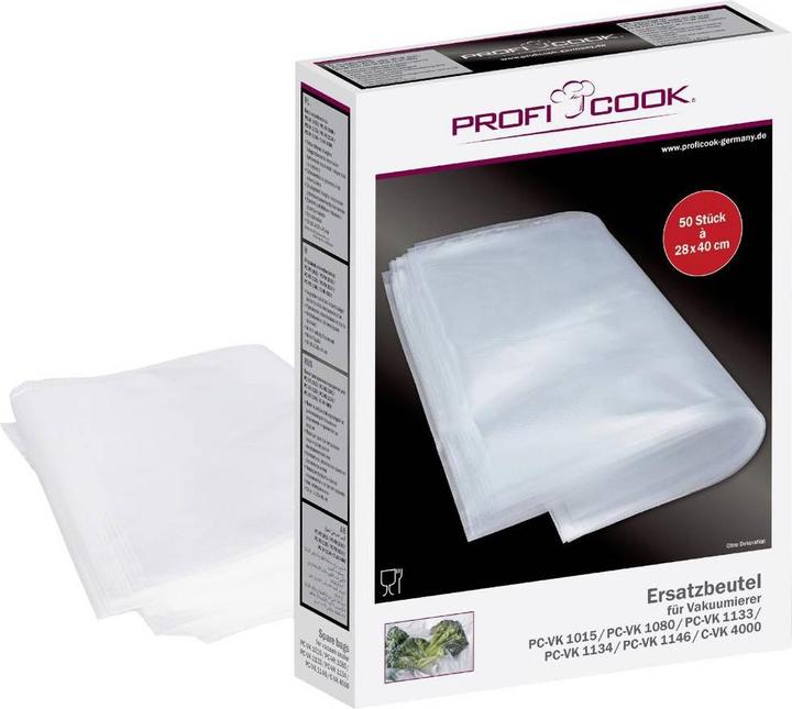 Image du produit Proficook Sachet sous vide grand 28x40cm 50 pièces (50 x)