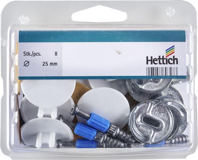 Immagine prodotto Hettich Verbindungsbeschlag 25/24,5 mm, verzinkt (Raccordo di collegamento, 8 pz.)