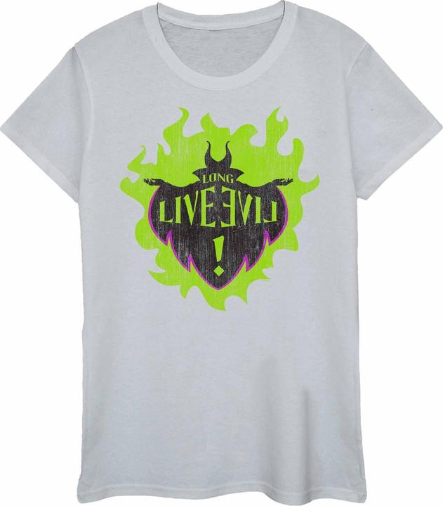 Actual product image Disney Womens/Ladies The Descendants Maleficent Long Live Cotton T-Shirt (S)